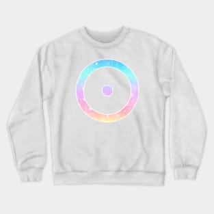 The Sun Planet Symbol in Magical Unicorn Colors Crewneck Sweatshirt